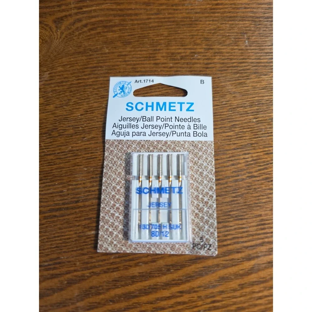 Jersey Ball Point Machine‎ Needles Size 12/80 5/Pkg